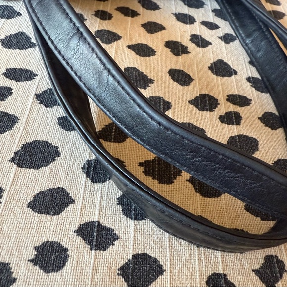 VTG Ralph Lauren Black Leather Shopper Small Tote Bag - Picture 8 of 14
